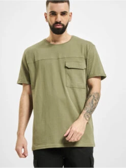 SUBLEVEL Herren T-Shirt Pocket In Olive