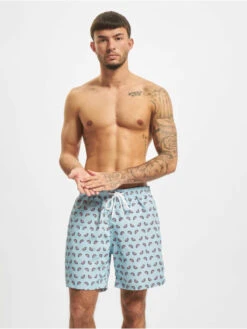 URBAN CLASSICS Herren Badeshorts Melon In Blau