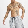 URBAN CLASSICS Herren Badeshorts Embroidery In Grau -Modisches Herrenbekleidungs Geschäft urban classics badeshorts grau 912627