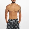 URBAN CLASSICS Herren Badeshorts Pattern Swim In Schwarz -Modisches Herrenbekleidungs Geschäft urban classics badeshorts schwarz 665421