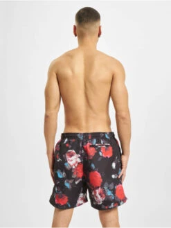 URBAN CLASSICS Herren Badeshorts Pattern  In Schwarz -Modisches Herrenbekleidungs Geschäft urban classics badeshorts schwarz 818416 1