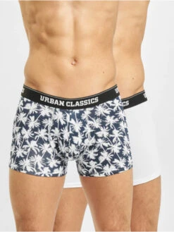 URBAN CLASSICS Herren Boxershorts Men Double Pack In Blau