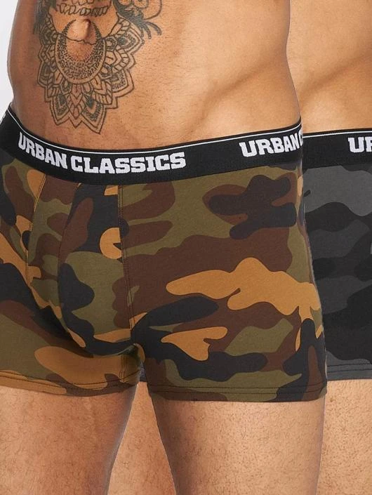 Herren Boxershorts 2-Pack Camo in camouflage URBAN CLASSICS Herren Boxershorts 2-Pack Camo In Camouflage -Modisches Herrenbekleidungs Geschäft urban classics boxershorts camouflage 475399