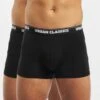 URBAN CLASSICS Herren Boxershorts Modal Double-Pack In Schwarz -Modisches Herrenbekleidungs Geschäft urban classics boxershorts schwarz 305294