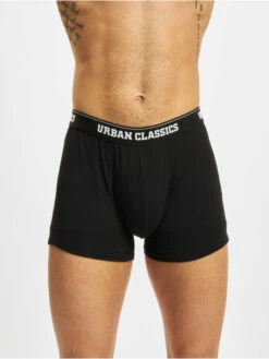 URBAN CLASSICS Herren Boxershorts Organic 3-Pack In Schwarz -Modisches Herrenbekleidungs Geschäft urban classics boxershorts schwarz 902545 1