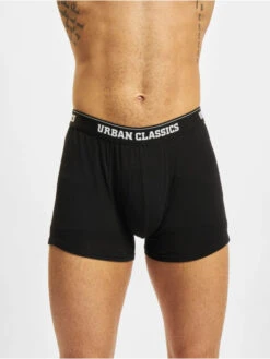 URBAN CLASSICS Herren Boxershorts Organic 5-Pack In Schwarz -Modisches Herrenbekleidungs Geschäft urban classics boxershorts schwarz 903607 1