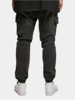 URBAN CLASSICS Herren Cargohose Denim Cargo In Schwarz -Modisches Herrenbekleidungs Geschäft urban classics cargohose schwarz 903185 1