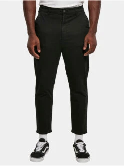 URBAN CLASSICS Herren Chino Cropped In Schwarz
