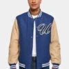 URBAN CLASSICS Herren College Jacke Big U College In Blau 1 URBAN CLASSICS Herren College Jacke Big U College In Blau -Modisches Herrenbekleidungs Geschäft urban classics college jacke blau 918345