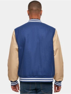 URBAN CLASSICS Herren College Jacke Big U College In Blau -Modisches Herrenbekleidungs Geschäft urban classics college jacke blau 918345 1