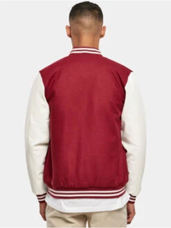 URBAN CLASSICS Herren College Jacke Oldschool College In Rot 3 URBAN CLASSICS Herren College Jacke Oldschool College In Rot -Modisches Herrenbekleidungs Geschäft urban classics college jacke rot 903633 1