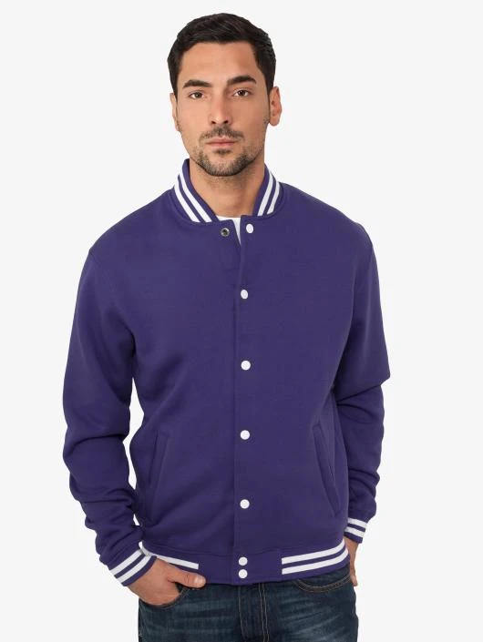 Herren College Jacke College in violet URBAN CLASSICS Herren College Jacke College In Violet -Modisches Herrenbekleidungs Geschäft urban classics college jacke violet 68328