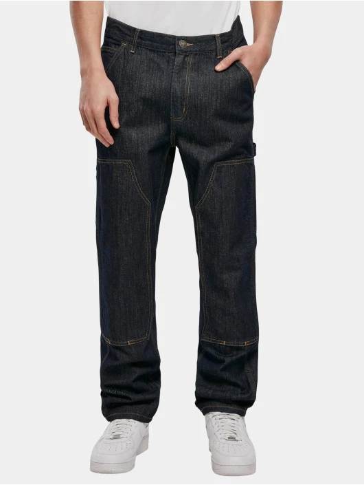 Herren Loose Fit Jeans Double Knee in blau URBAN CLASSICS Herren Loose Fit Jeans Double Knee In Blau -Modisches Herrenbekleidungs Geschäft urban classics loose fit jeans blau 918754