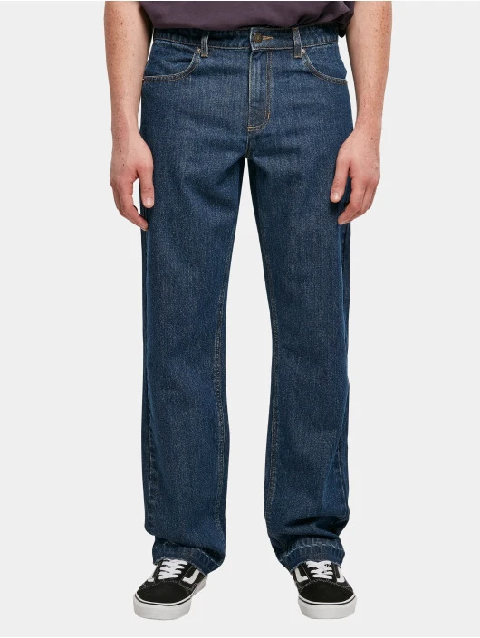Herren Loose Fit Jeans Open Edge Loose Fit in blau URBAN CLASSICS Herren Loose Fit Jeans Open Edge Loose Fit In Blau -Modisches Herrenbekleidungs Geschäft urban classics loose fit jeans blau 919360