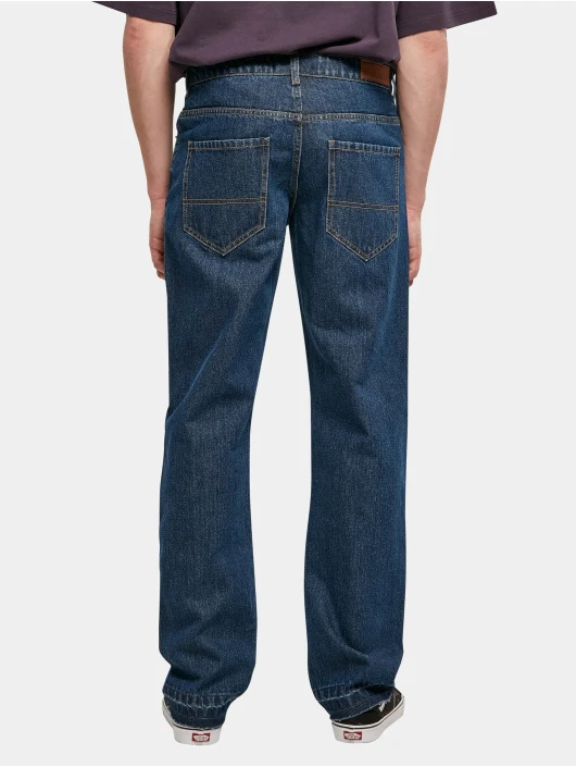 Herren Loose Fit Jeans Open Edge Loose Fit in blau URBAN CLASSICS Herren Loose Fit Jeans Open Edge Loose Fit In Blau -Modisches Herrenbekleidungs Geschäft urban classics loose fit jeans blau 919360 1