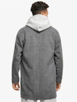 URBAN CLASSICS Herren Mantel Classic Herringbone In Grau -Modisches Herrenbekleidungs Geschäft urban classics mantel grau 858587 1