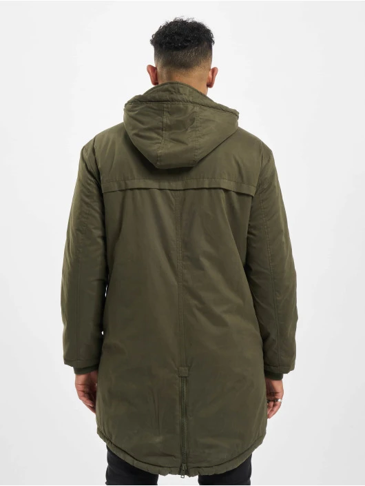 Herren Mantel Cotton Peached Canvas in olive URBAN CLASSICS Herren Mantel Cotton Peached Canvas In Olive -Modisches Herrenbekleidungs Geschäft urban classics mantel olive 294446 1