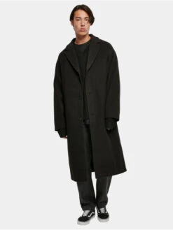 URBAN CLASSICS Herren Mantel Long Coat In Schwarz