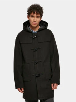 URBAN CLASSICS Herren Mantel Duffle In Schwarz