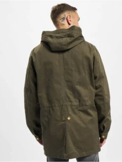 URBAN CLASSICS Herren Parka Cotton In Olive -Modisches Herrenbekleidungs Geschäft urban classics parka olive 852254 1