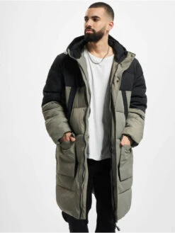 URBAN CLASSICS Herren Puffer Jacket Puffer In Grau