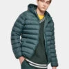 URBAN CLASSICS Herren Puffer Jacket Basic Bubble In Grün