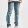 URBAN CLASSICS Herren Slim Fit Jeans Slim Fit Drawstring In Blau 1 URBAN CLASSICS Herren Slim Fit Jeans Slim Fit Drawstring In Blau -Modisches Herrenbekleidungs Geschäft urban classics slim fit jeans blau 856164