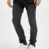 URBAN CLASSICS Herren Slim Fit Jeans Slim Fit Zip In Schwarz -Modisches Herrenbekleidungs Geschäft urban classics slim fit jeans schwarz 800374