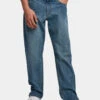 URBAN CLASSICS Herren Straight Fit Jeans Straight Slit Jeans In Blau