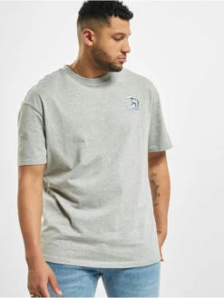 URBAN CLASSICS Herren T-Shirt Big Wave In Grau