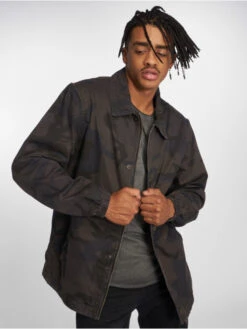 URBAN CLASSICS Herren Übergangsjacke Camo Cotton In Camouflage