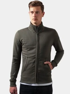 URBAN CLASSICS Herren Übergangsjacke Loose Terry In Olive