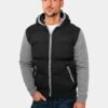 URBAN CLASSICS Herren Übergangsjacke Sweat Nylon Bubble In Schwarz -Modisches Herrenbekleidungs Geschäft urban classics uebergangsjacke schwarz 66705