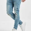 Herren Antifit Thor Slim 5 Pocket Destroyed In Blau -Modisches Herrenbekleidungs Geschäft vsct clubwear antifit blau 718645
