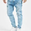 Herren Antifit Keanu Bleach Heavy Used In Blau