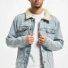 Herren Jeansjacken Trucker Denim In Blau