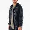 Herren Parka Luxury Corporate Summer In Schwarz