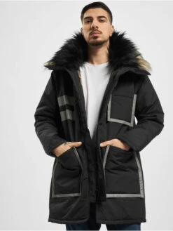 Herren Parka Chunk Reflective 2-Fur Freezer J In Schwarz