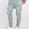 Herren Slim Fit Jeans Keanu Lowcrotch In Blau 1 Herren Slim Fit Jeans Keanu Lowcrotch In Blau -Modisches Herrenbekleidungs Geschäft vsct clubwear slim fit jeans blau 718624