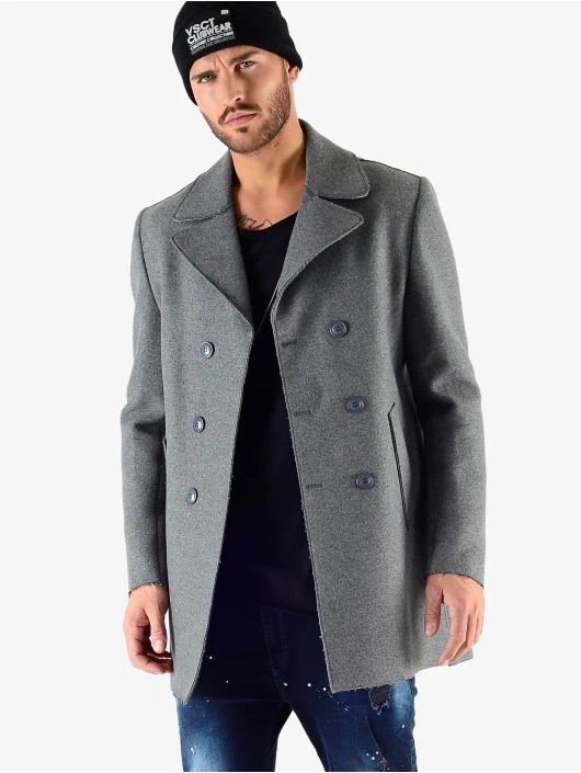 Herren Winterjacke Sophisticated 2 BtnRows in grau Herren Winterjacke Sophisticated 2 BtnRows In Grau -Modisches Herrenbekleidungs Geschäft vsct clubwear winterjacke grau 707576