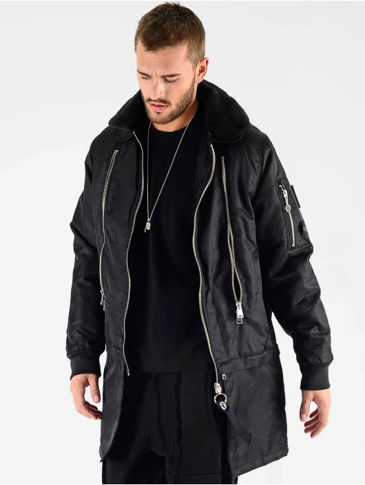 Herren Winterjacke Huge Decor Zipper in schwarz Herren Winterjacke Huge Decor Zipper In Schwarz -Modisches Herrenbekleidungs Geschäft vsct clubwear winterjacke schwarz 707575